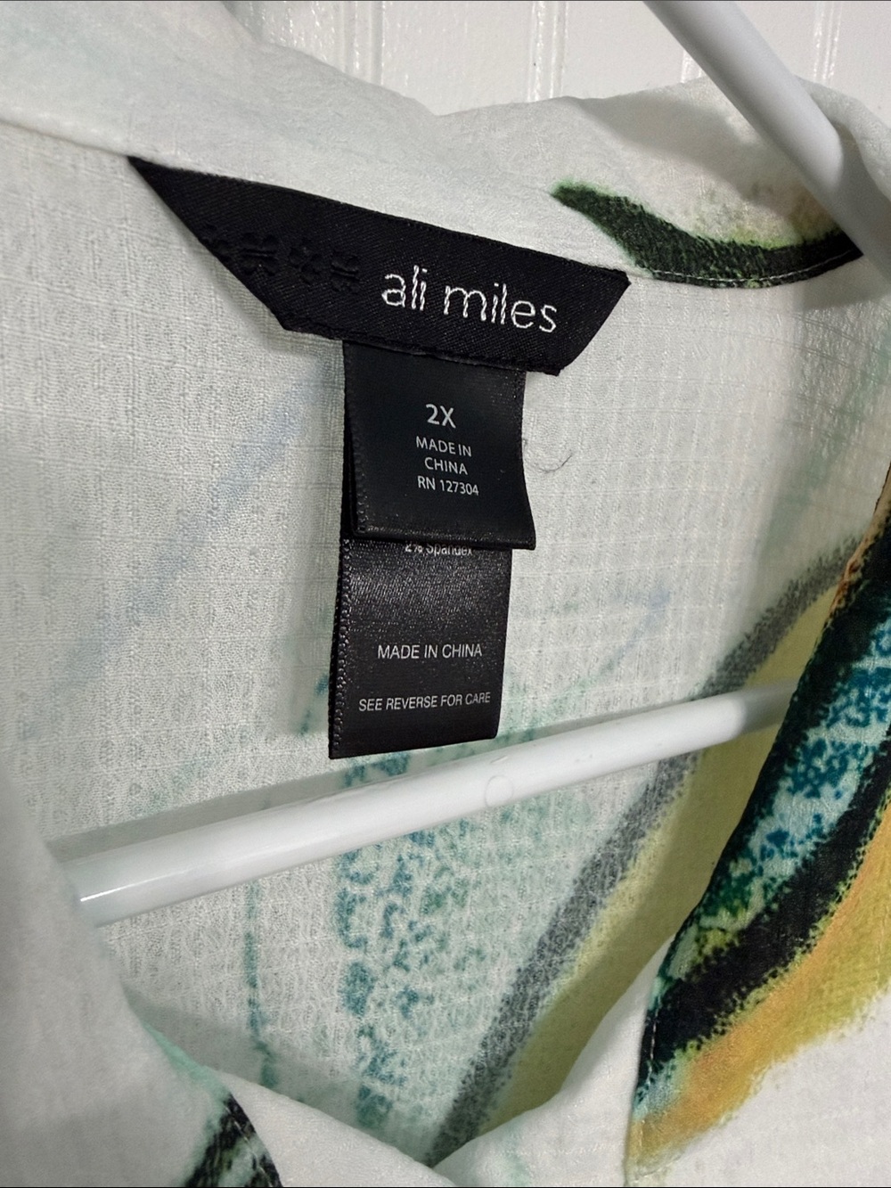 AliMiles Artsy Floral Whimsical TUNIC TOP Cute Slvs EasyCare Lightweight EUC - Picture 4 of 6